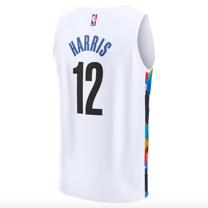 Баскетбольная джерси 2022-23 Brooklyn Nets #12 Joe Harris Fast Break City White Jersey