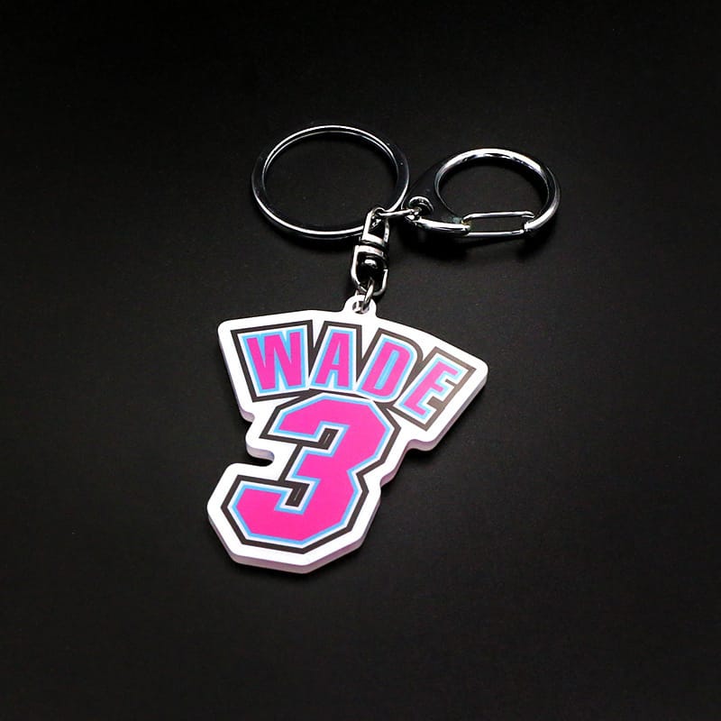 Брелок для ключей Jinduo Wade Jersey Number Keychain