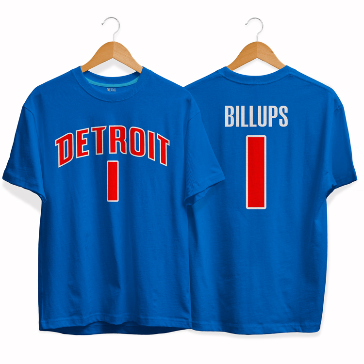 Футболка Detroit Pistons 1 Chauncey Billups tee by slamdunk