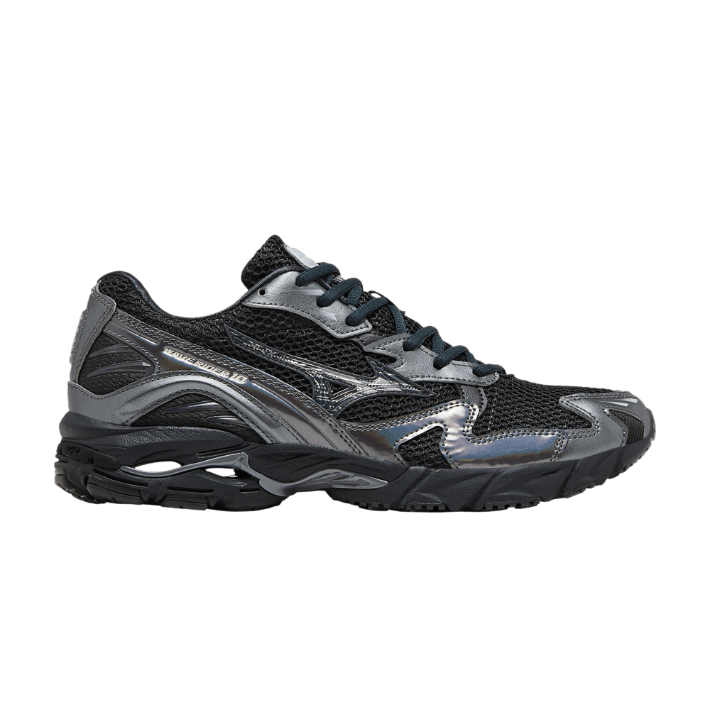 Кроссовки Mizuno Wave Rider 10 'Black Sand Metallic Grey'