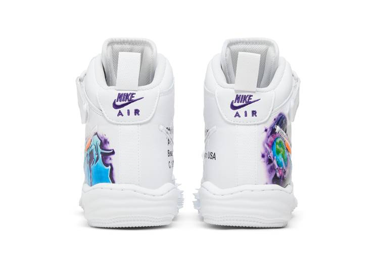 Кроссовки Off-White x Nike Air Force 1 Mid SP Leather 'Graffiti'