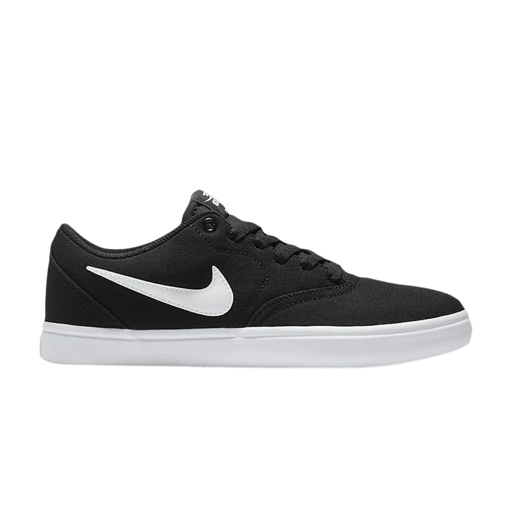 Nike Wmns Check Solarsoft Canvas SB 'Black Platinum'