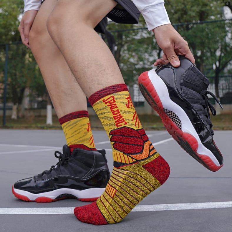 Спортивные носки Ehot Spalding Tiger Year Yellow Crew Socks