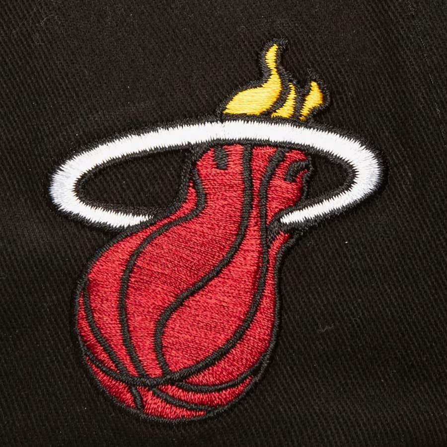 Бейсболка Mitchell & Ness Black Miami Heat Block Sweep Pro Adjustable Hat
