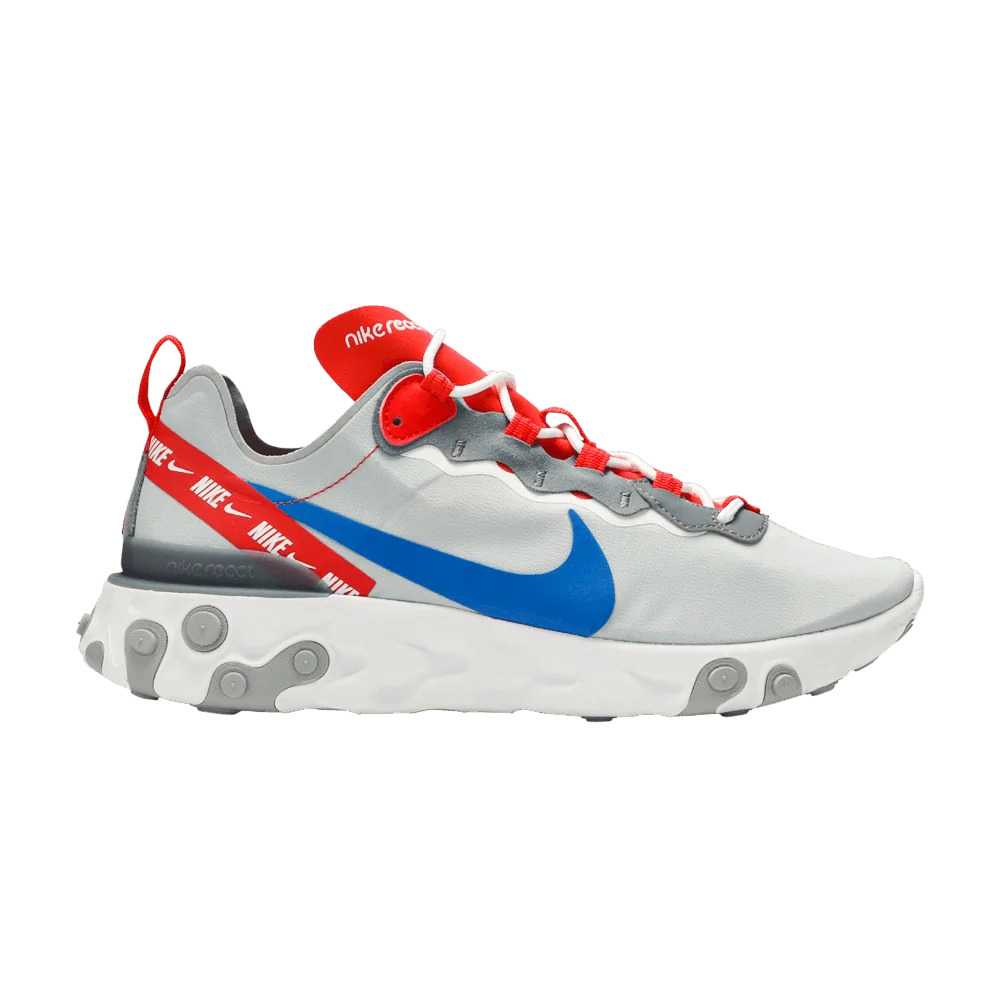 Krossovki-Nike-React-Element-55-Grey-Royal-Red