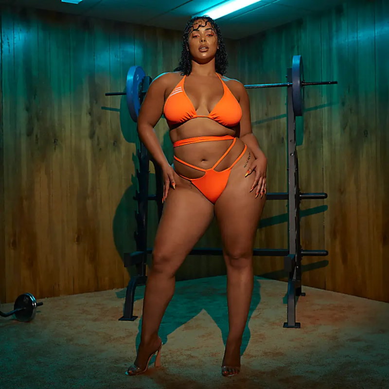 Спортивный купальник adidas Ivy Park Wrap Bikini Bottom (Plus Size) Solar Orange