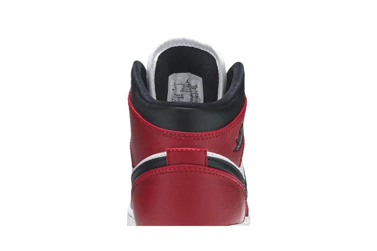 Кроссовки Air Jordan 1 Mid GS 'Chicago Black Toe'