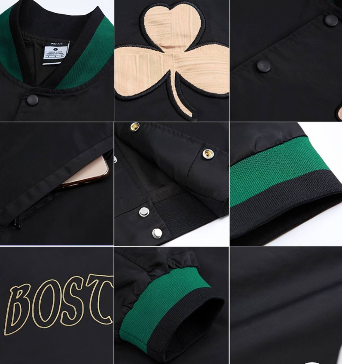 Бомбер DPOY Boston Celtics Logo Bomber