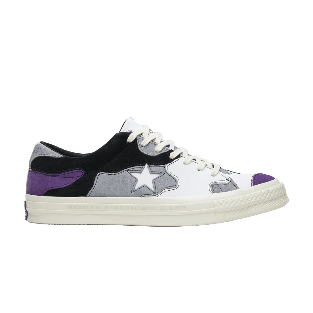 Krossovki-Sneakersnstuff-x-Converse-One-Star-Purple-Camo