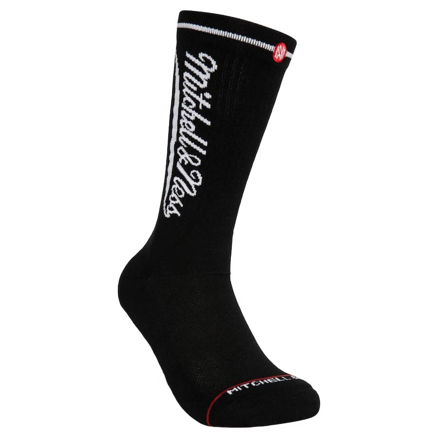 Спортивные носки Mitchell & Ness Black White Gray 3-Pack 1904 Crew Socks