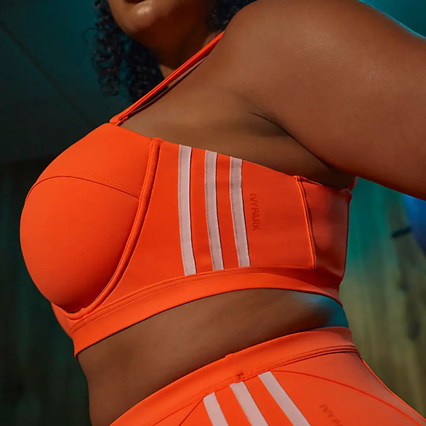 Спортивный купальник adidas Ivy Park Corset Bikini Top (Plus Size) Solar Orange