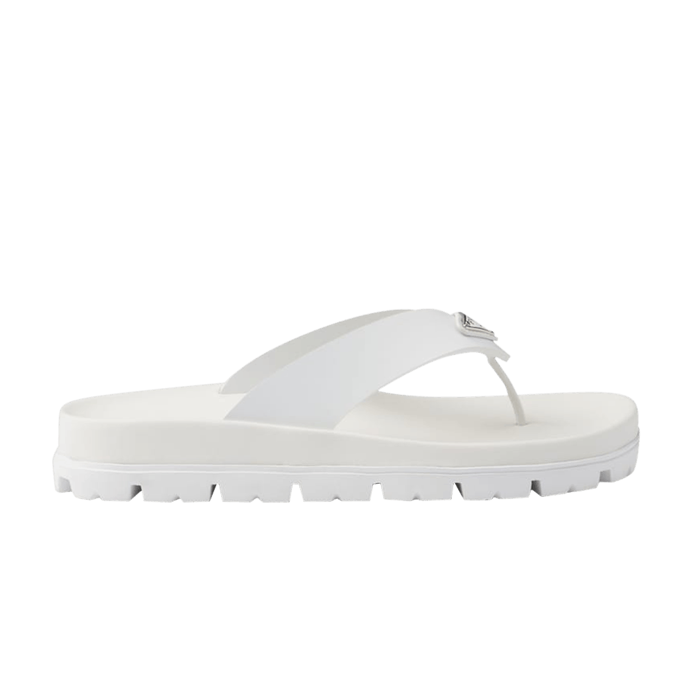 Сандалии Prada Wmns Rubber Thong Sandal 'White'