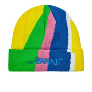 Awake-Multi-Stripe-Intarsia-Knit-Classic-Logo-Beanie-Multi-Stripe-Green-300x300