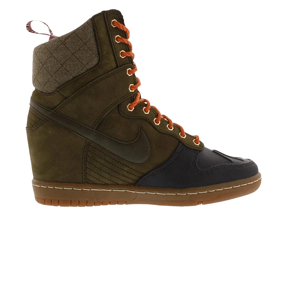Krossovki-Nike-Wmns-Dunk-Sky-High-Sneakerboot-Dark-Loden