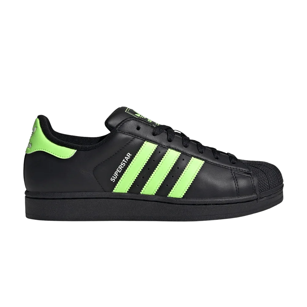 Krossovki-adidas-Superstar-2-Core-Black-Signal-Green