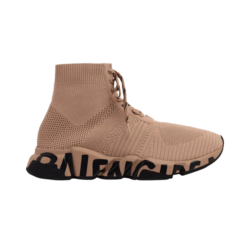 Krossovki-Balenciaga-Wmns-Speed-Lace-Up-Trainer-Midsole-Graffiti-Nude