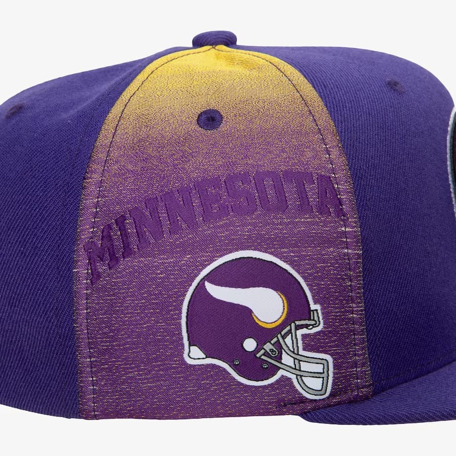Бейсболка Mitchell & Ness Purple Minnesota Vikings Tapestry Snapback Hat