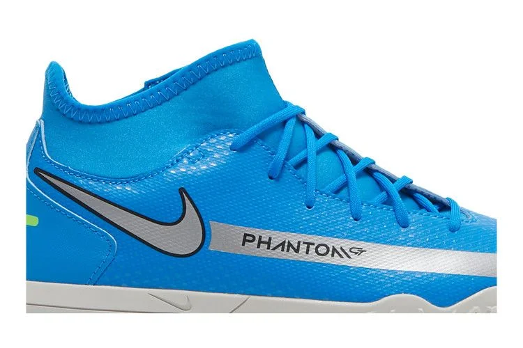 Кроссовки Nike Phantom GT Club DF TF GS 'Photo Blue Metallic Silver'