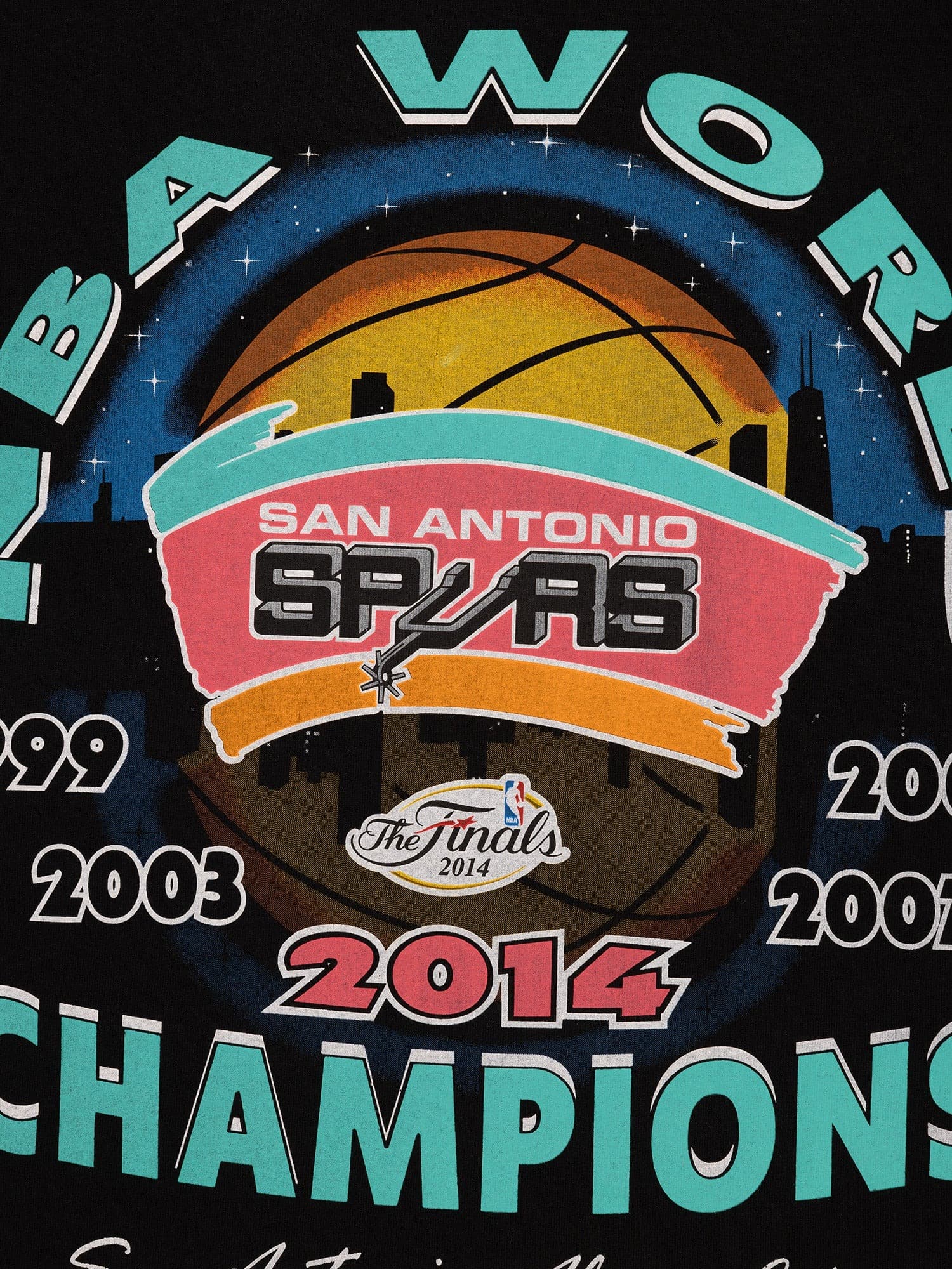 Mitchell-Ness-San-Antonio-Spurs-2014-World-Champs-NBA-T-Shirt-5