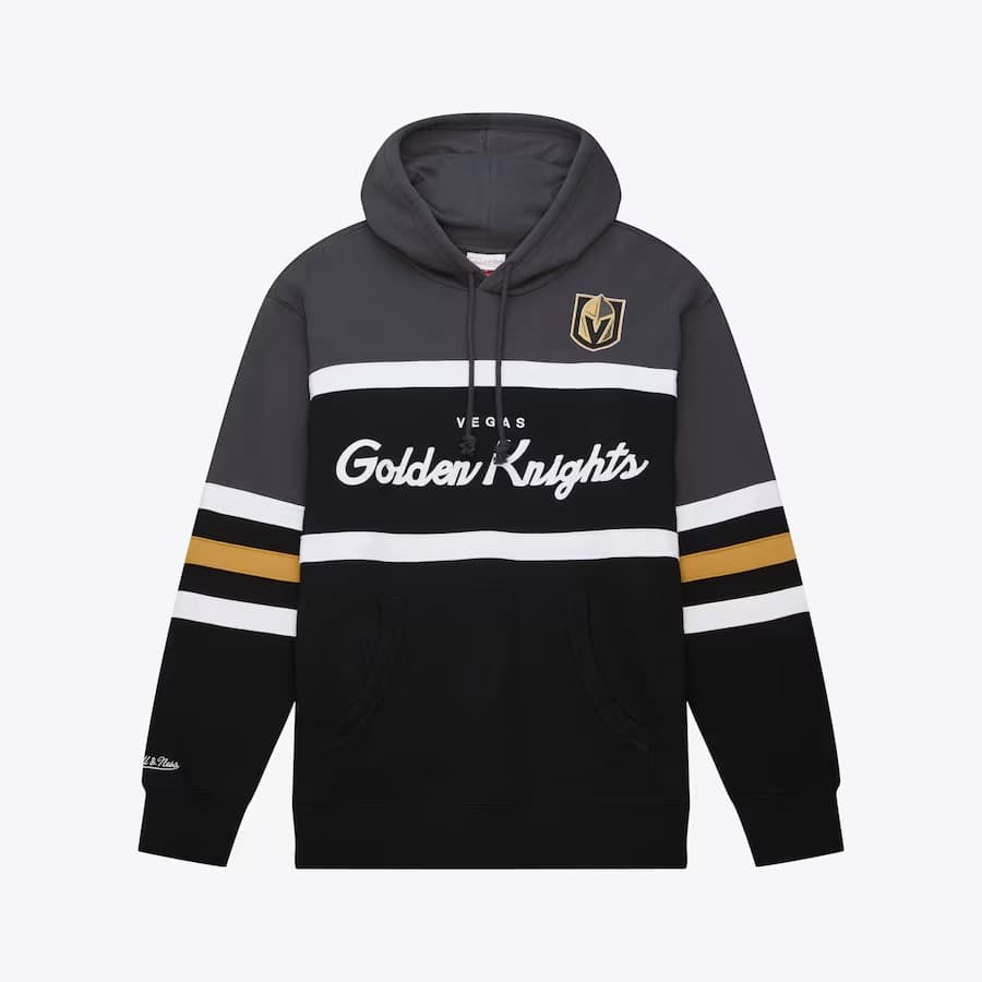 Худи Mitchell & Ness Black Vegas Golden Knights Head Coach Pullover Hoodie