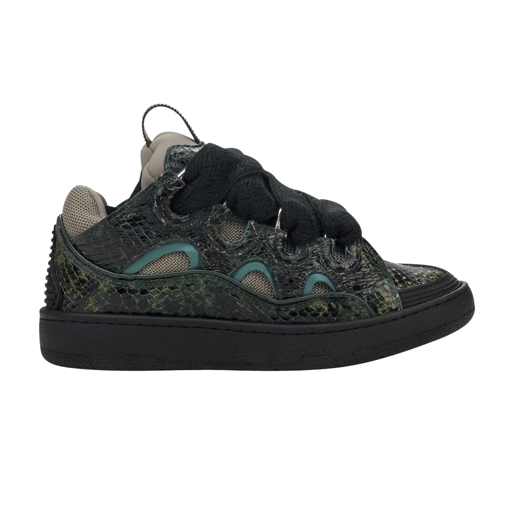 Krossovki-Lanvin-Wmns-Curb-Sneakers-Green-Python