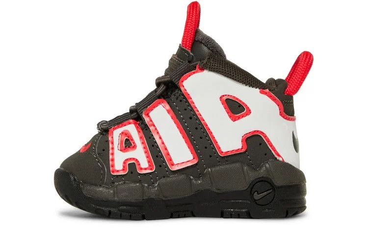 Кроссовки Nike Air More Uptempo TD 'Medium Ash Siren Red White'