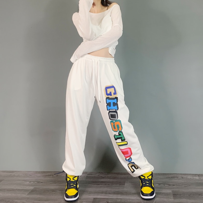 Спортивные брюки 2021 Ghostlove Hip-hop Style Sweatpants White