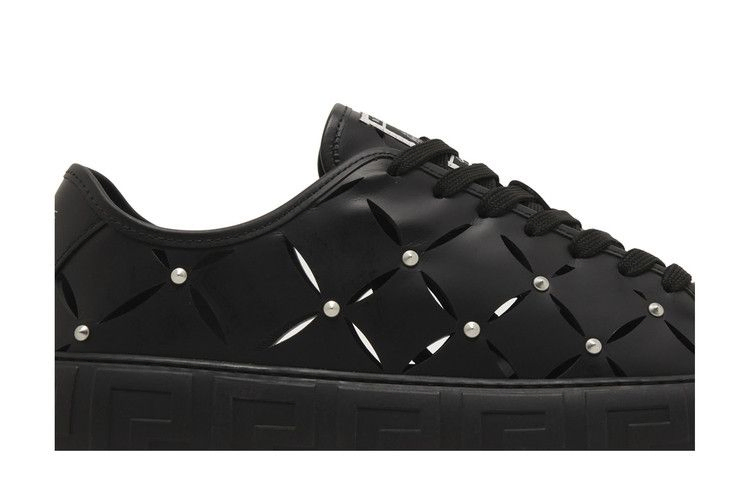 Кроссовки Versace Greca Sneaker 'Cut-Out Stud - Black'