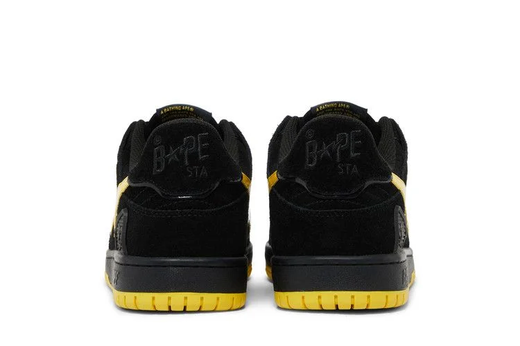 Кроссовки BAPE Sk8 Sta 'Black Electric Yellow'