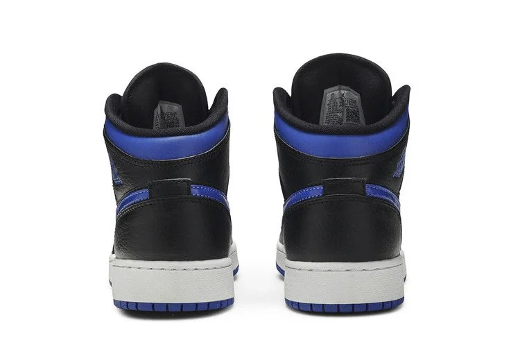 Кроссовки Air Jordan 1 Mid GS 'Black Hyper Royal'