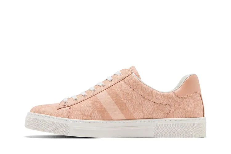 Кроссовки Gucci Wmns Ace Web Sneaker 'Pink'