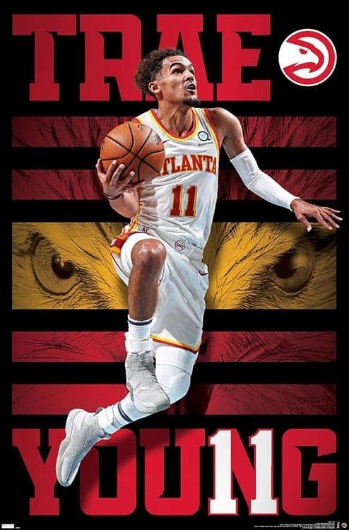 Настенный постер Trae Young Atlanta Hawks NBA Wall Poster