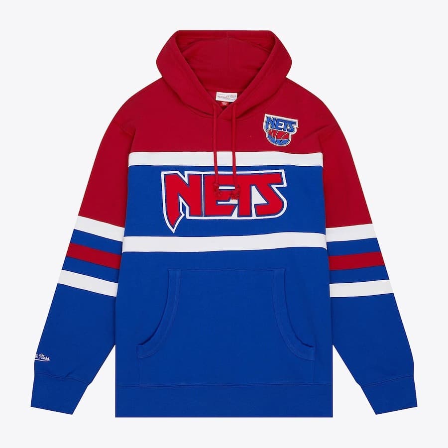 Худи Mitchell & Ness Blue New Jersey Nets Head Coach Pullover Hoodie
