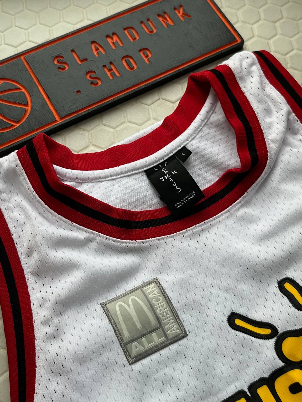 Баскетбольная джерси Travis Scott x McDonald’s Cactus Jack All American Jersey White