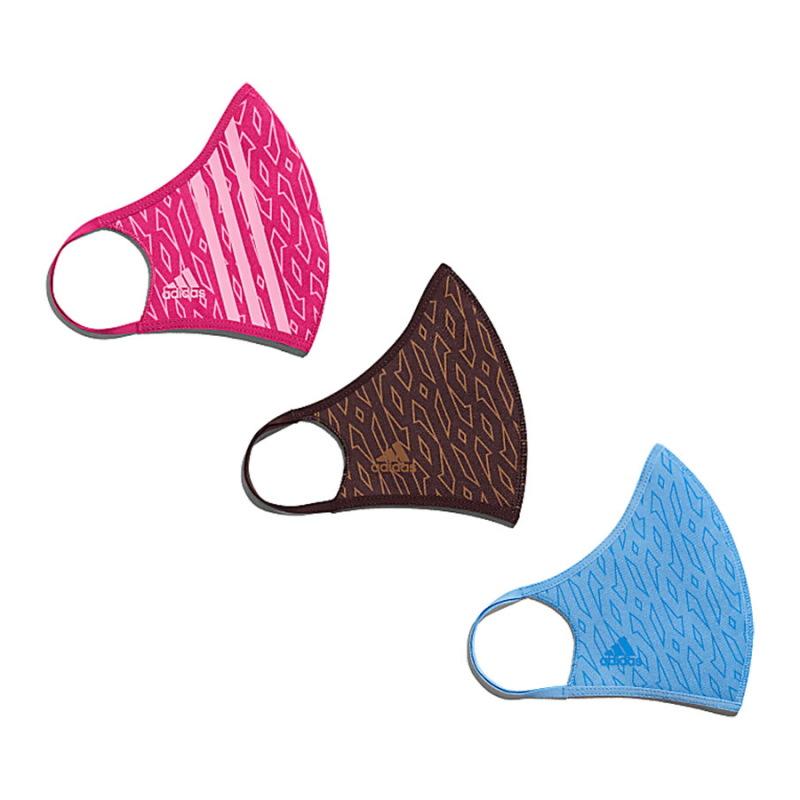 Маски adidas Ivy Park Monogram Face Covers (3-Pack) Bold Pink/Night Red/Light Blue