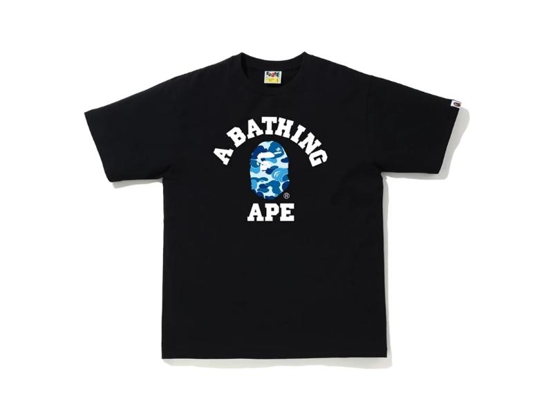 Футболка BAPE ABC Camo College Tee Black/Blue