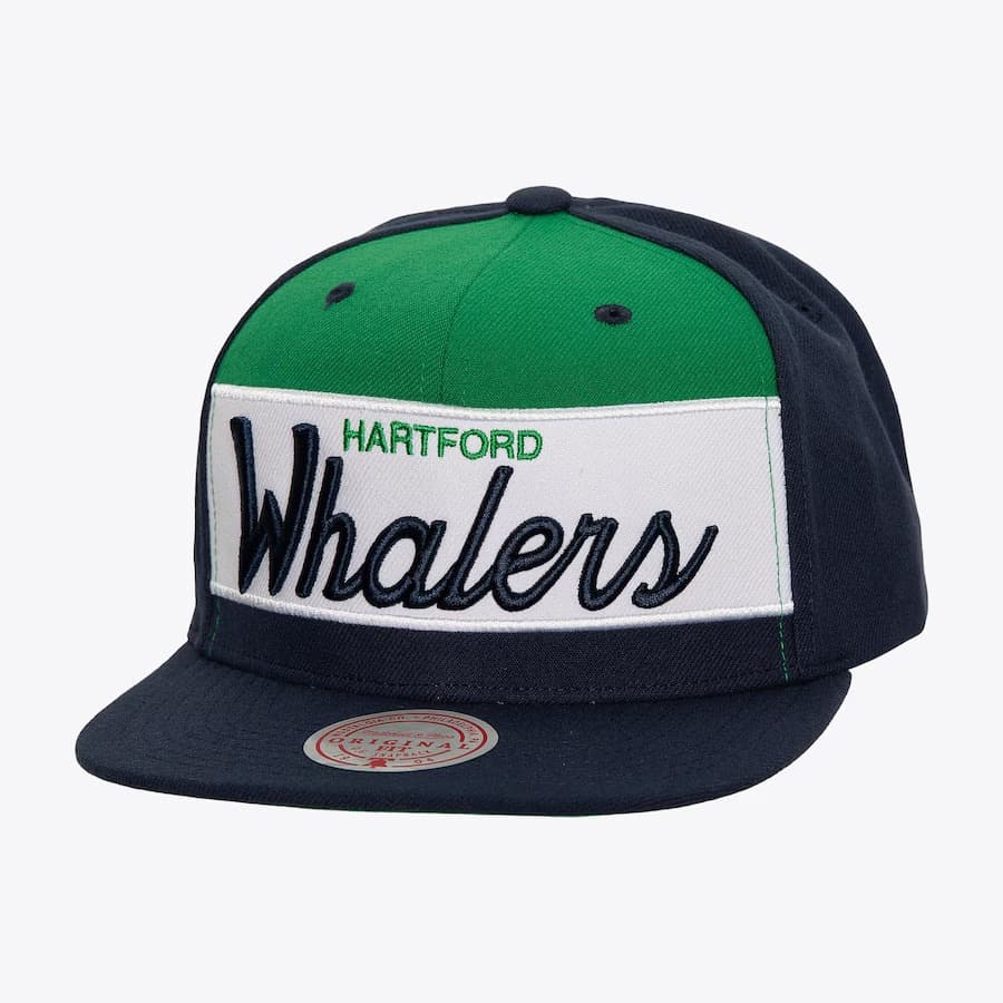 Бейсболка Mitchell & Ness Navy Hartford Whalers Retro Sport Vintage Snapback Hat