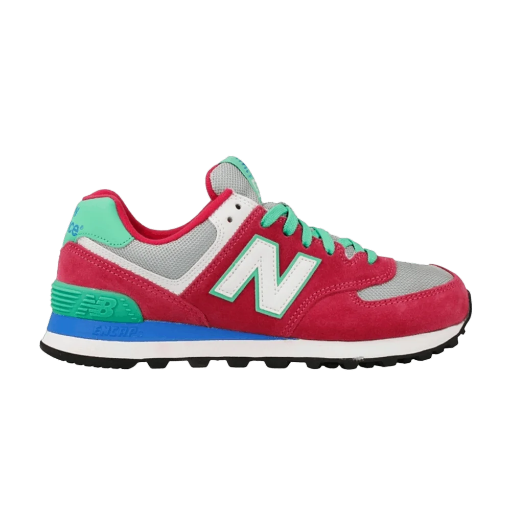 Krossovki-New-Balance-Wmns-574-Red-Green