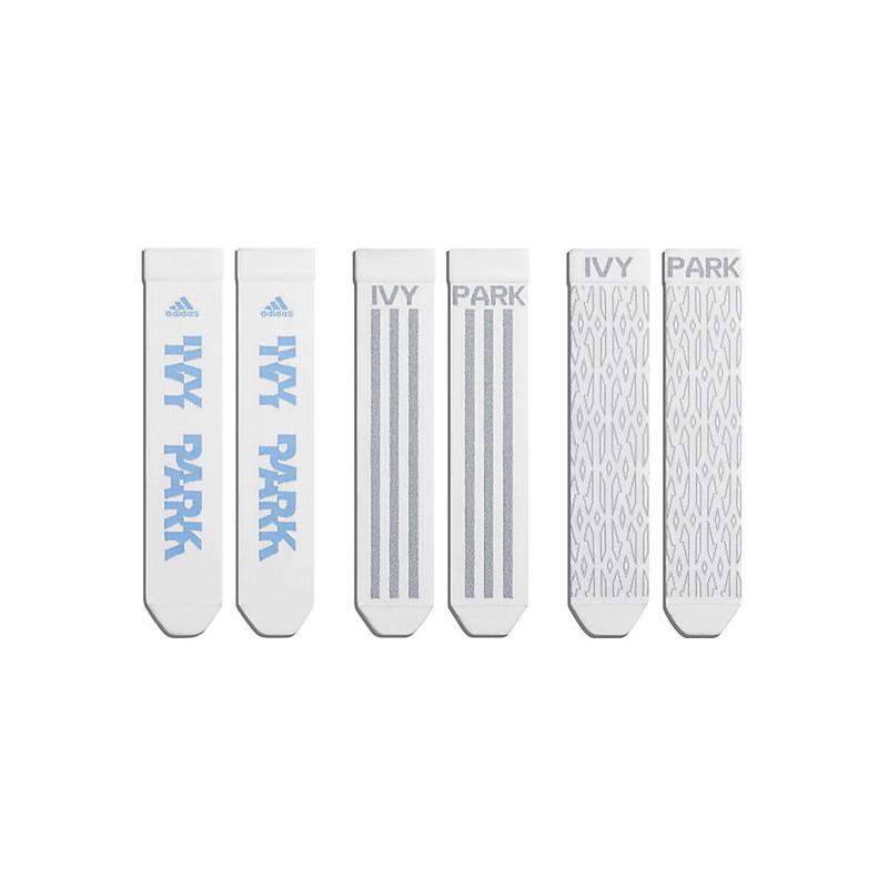 Спортивные носки adidas Ivy Park Logo Socks (3 Pairs) Core White/Light Blue