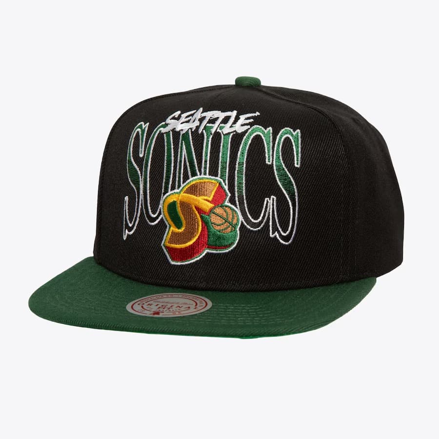 Mitchell-Ness-Black-Seattle-SuperSonics-Hardwood-Classics-Rise-Up-Snapback-Hat