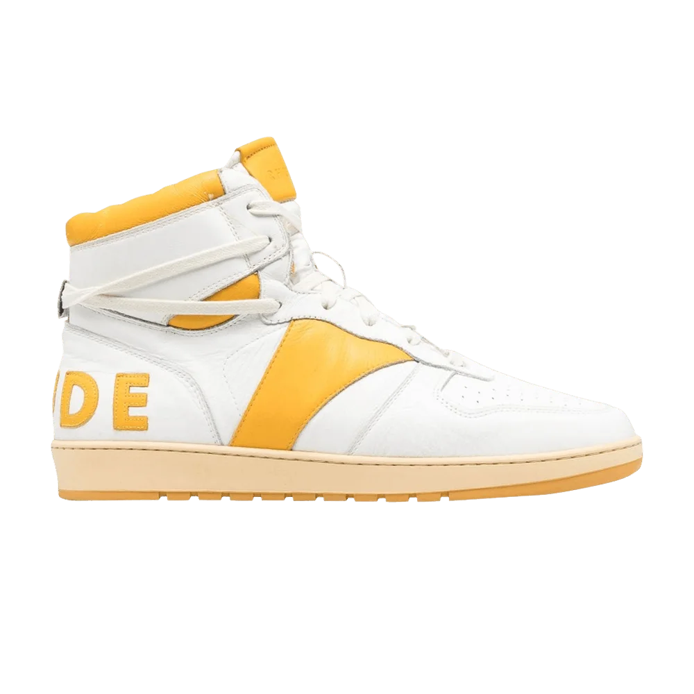 Кроссовки Rhude Rhecess High 'White Yellow'
