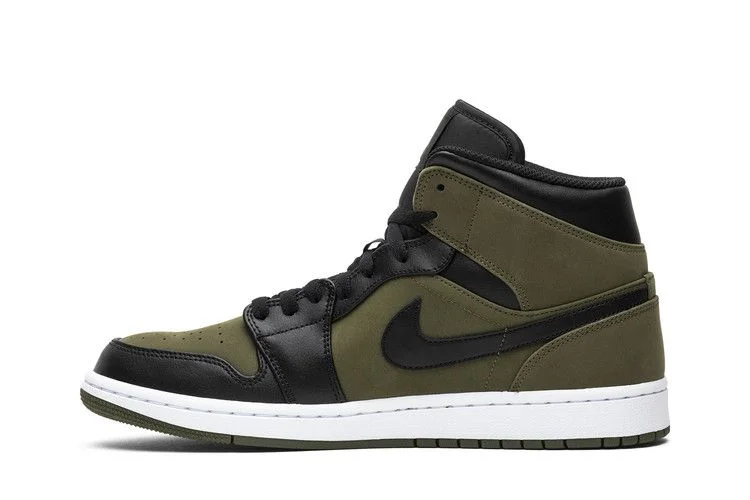 Air-Jordan-1-Mid-Olive-Canvas-2