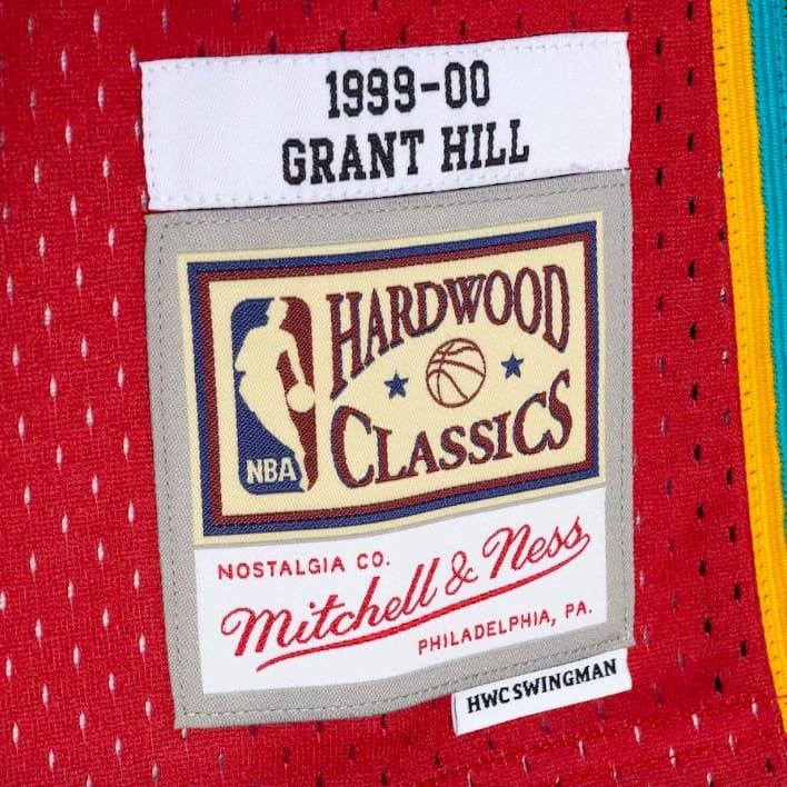 1999-00-Detroit-Pistons-33-Grant-Hill-Mitchell-Ness-Split-TealRed-Jersey-1