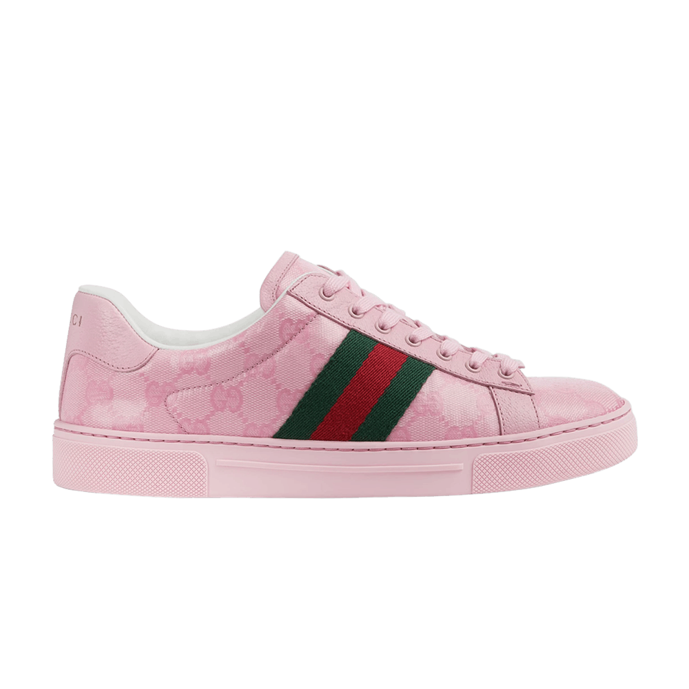 Кроссовки Gucci Wmns Ace 'GG Crystal Canvas - Pink'