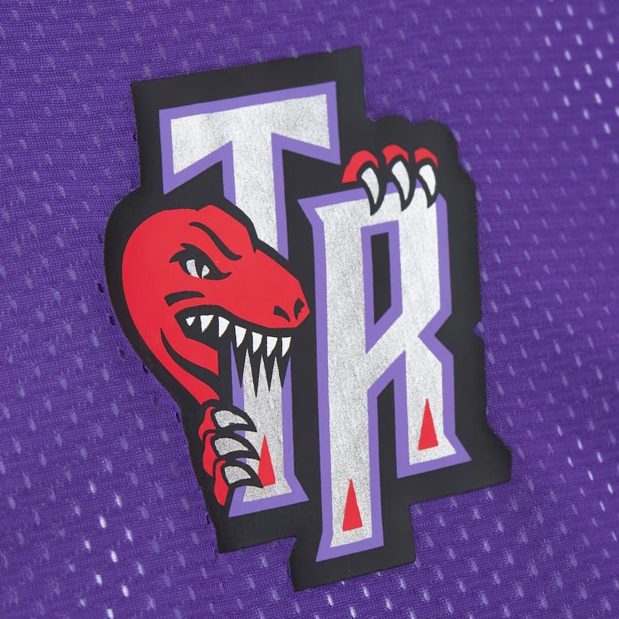 Майка Mitchell & Ness Purple Toronto Raptors Vintage Logo Mesh Practice Tank Top