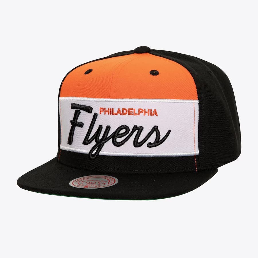 Бейсболка Mitchell & Ness Black Philadelphia Flyers Retro Sport Vintage Snapback Hat