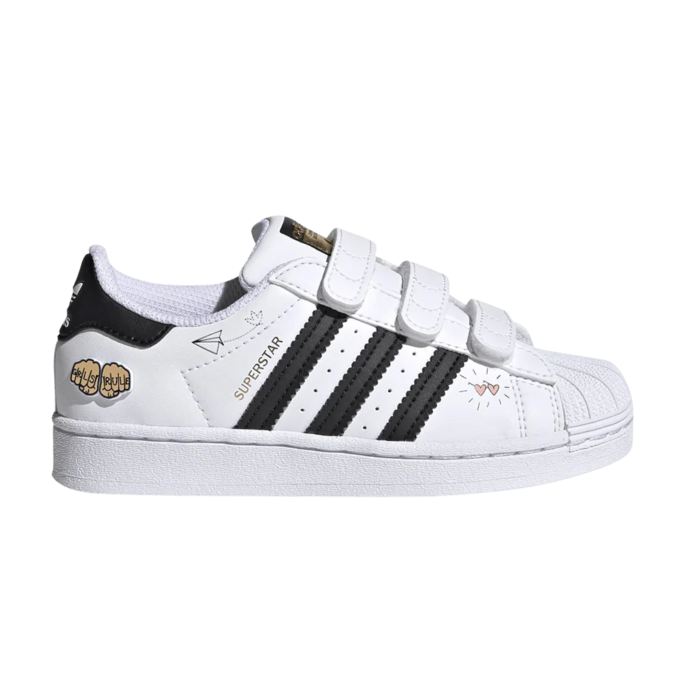 Кроссовки Adidas Superstar J 'Girls Rule - White'