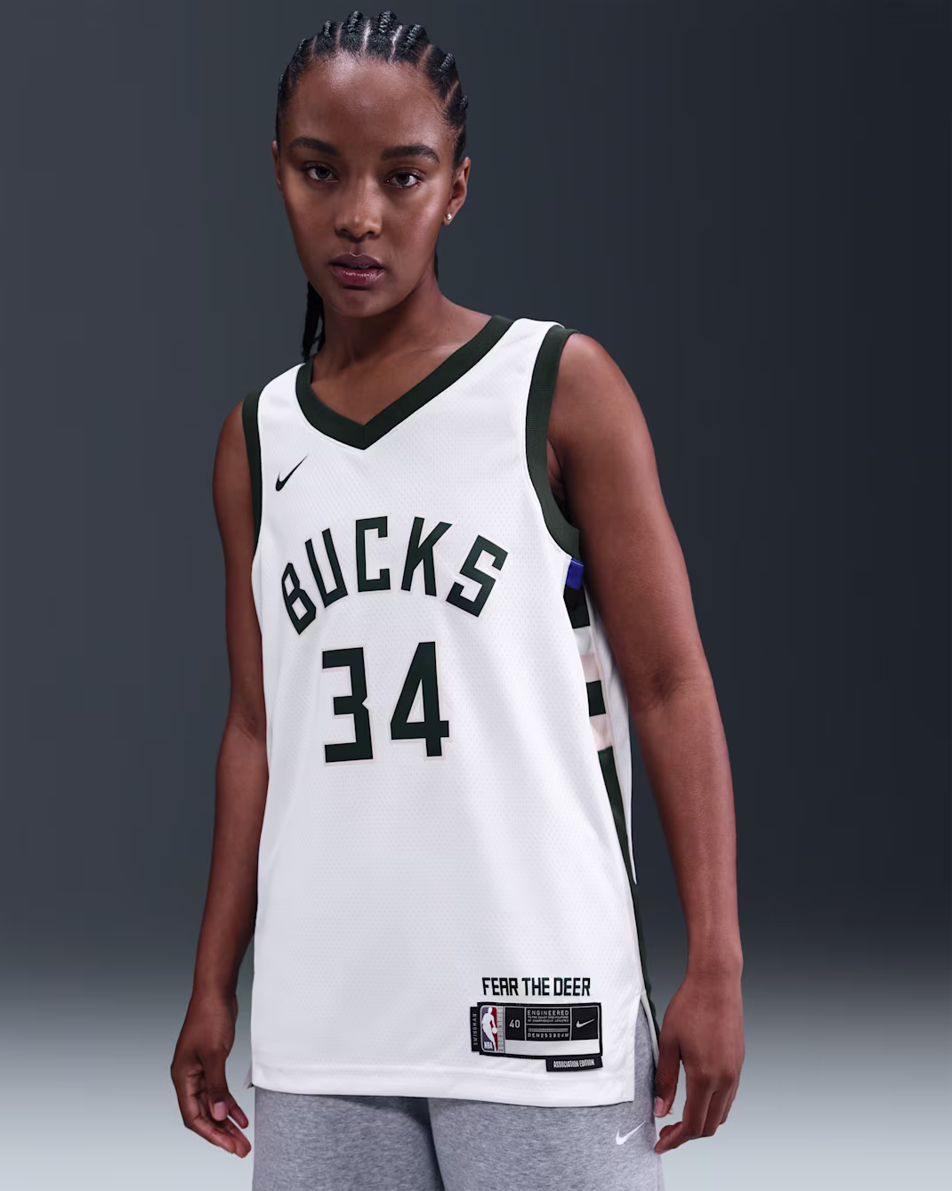 Баскетбольное джерси Nike NBA Giannis Antetokounmpo MIL 23-24 Association Edition Swingman