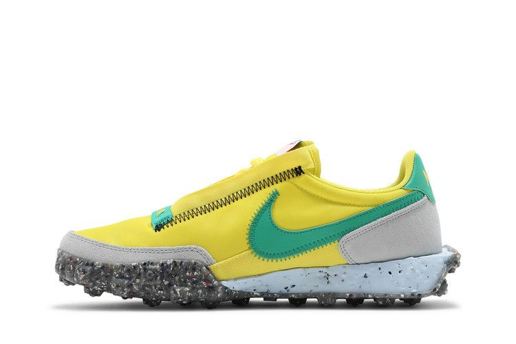 Кроссовки Nike Wmns Waffle Racer Crater 'Yellow Strike Roma Green'