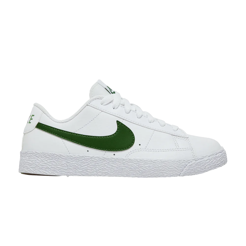 Krossovki-Nike-Blazer-Low-GS-White-Forest-Green